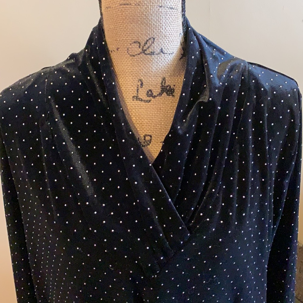 CHAUS NY XL “Evening Sparkle” Blouse